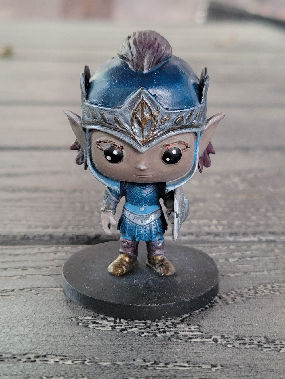 Hand-Painted Elf Warrior 3D Resin Figurine Fantasy Art Desk Decor